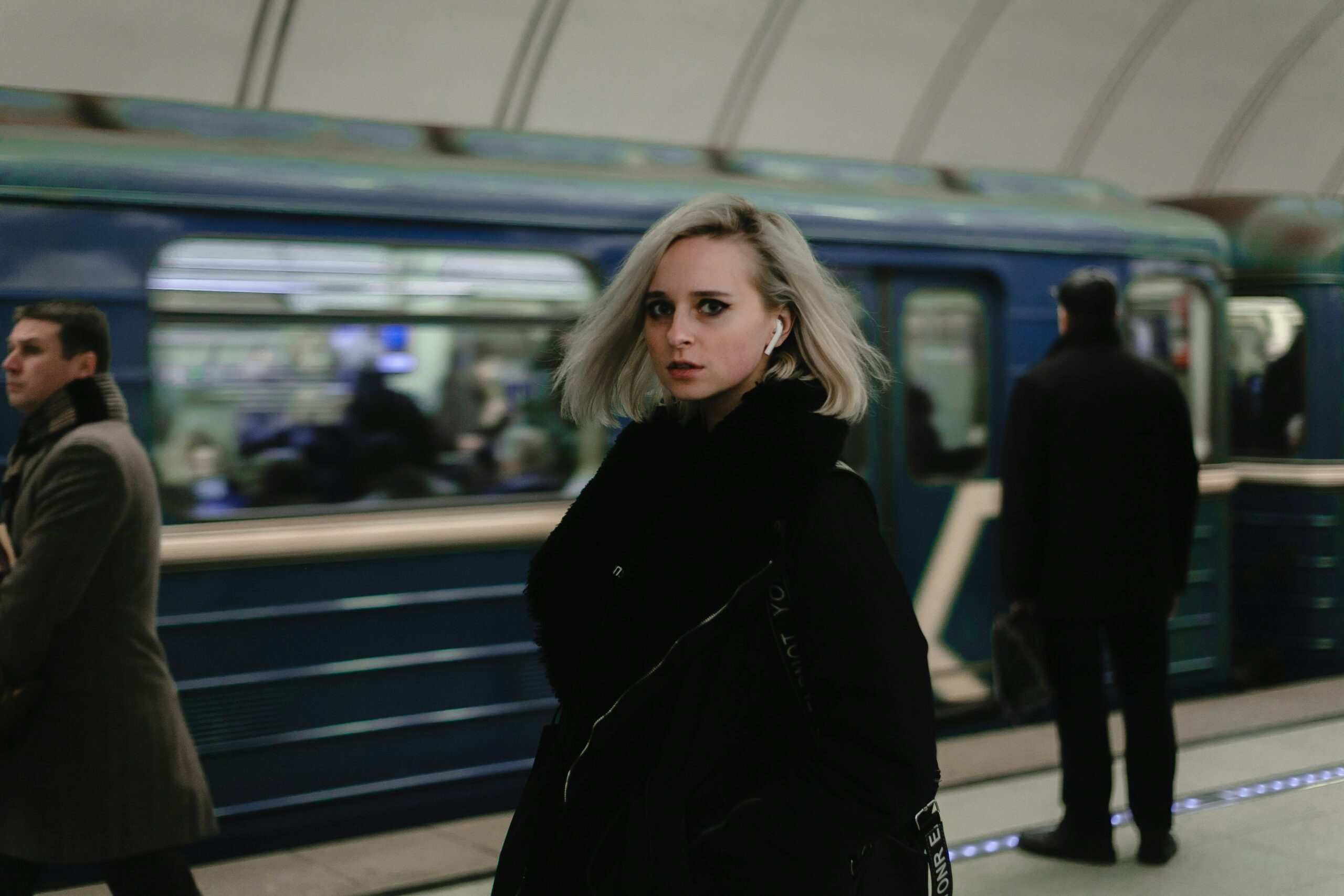 Girl in metro